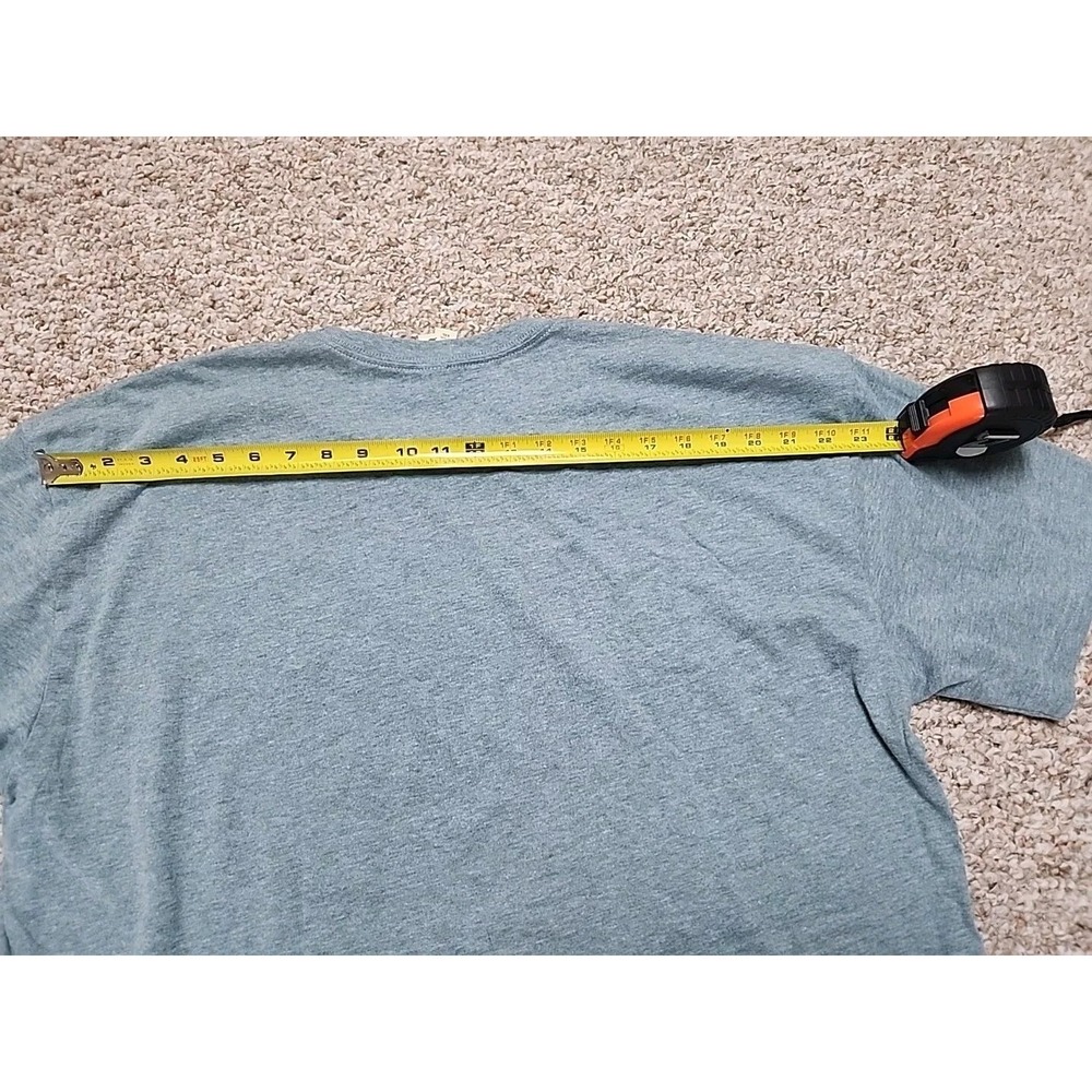 BeCause Tee Hemlock Forest Graphic T-Shirt XXL Blue Green Evergreen Trees New - Picture 6 of 13